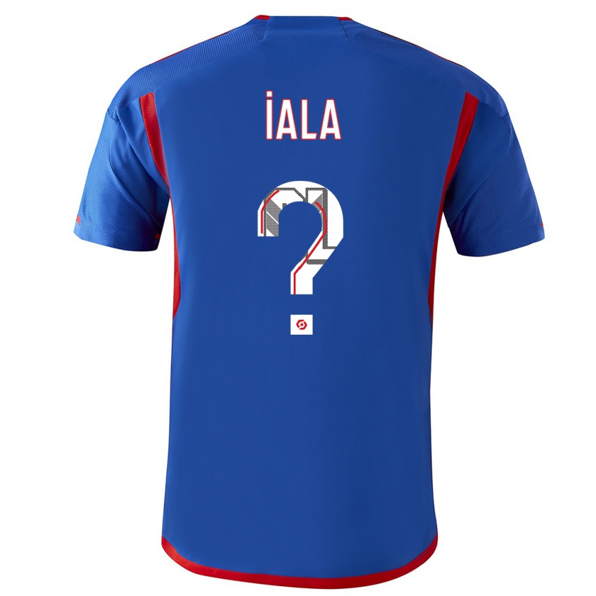 Kids Celestino Iala #0 Blue Red Away Jersey 2023/24 T-Shirt Canada