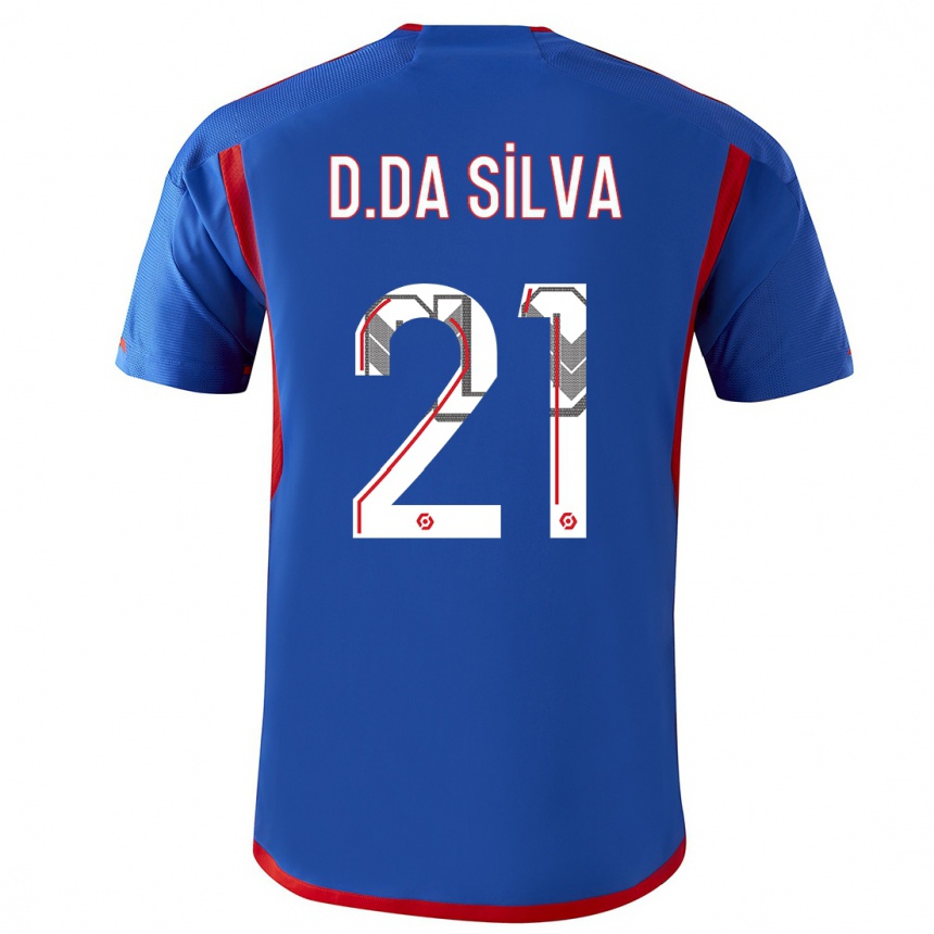 Kids Damien Da Silva #21 Blue Red Away Jersey 2023/24 T-Shirt Canada