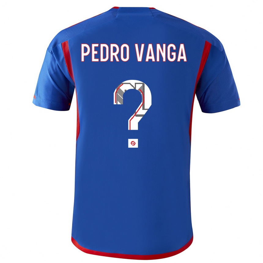 Kids Emerson Pedro Vanga #0 Blue Red Away Jersey 2023/24 T-Shirt Canada