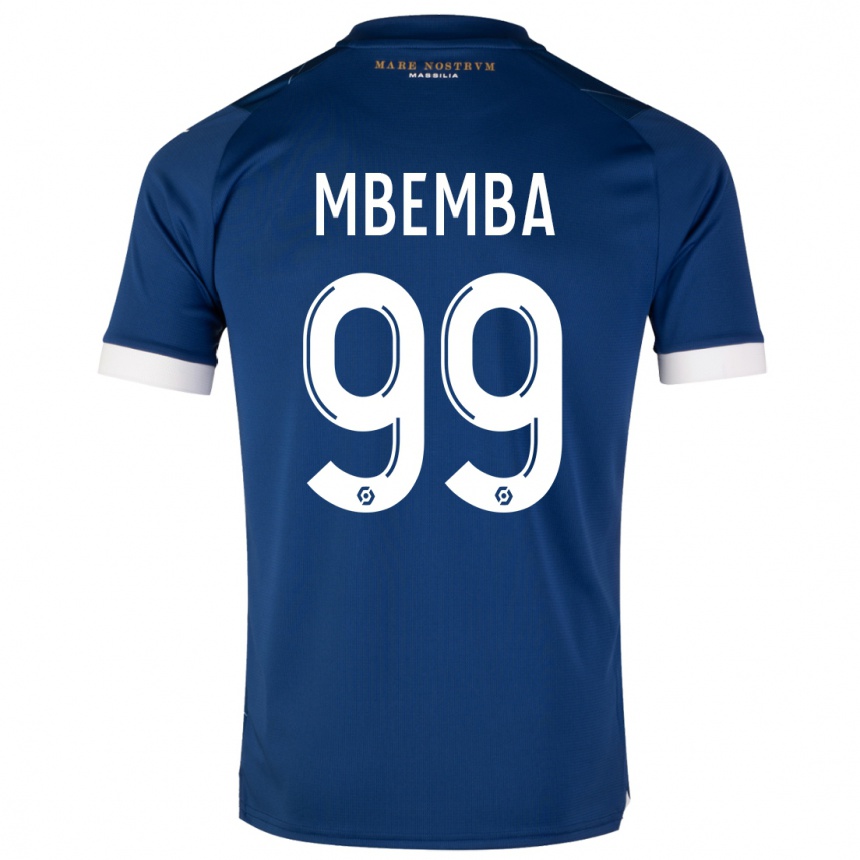 Kids Chancel Mbemba #99 Dark Blue Away Jersey 2023/24 T-Shirt Canada