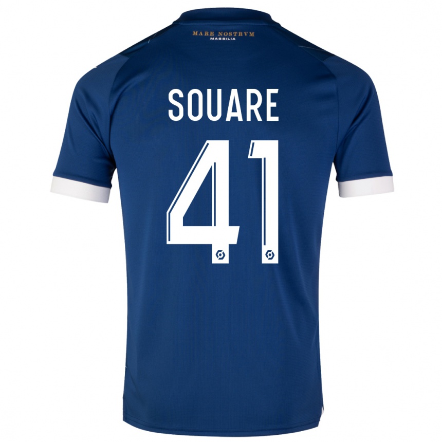 Kids  Cheick Souare #41 Dark Blue Away Jersey 2023/24 T-Shirt Canada