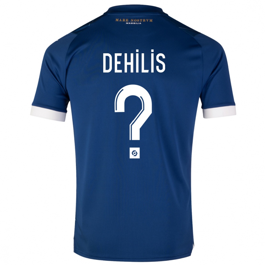 Enfant Football Maillot Rayan Dehilis #0 Bleu Foncé Tenues Extérieur 2023/24 Canada