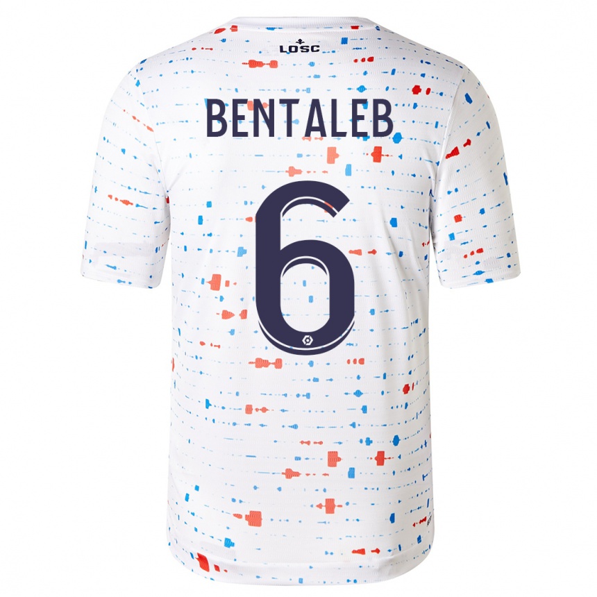 Kids Football Nabil Bentaleb #6 White Away Jersey 2023/24 T-Shirt Canada