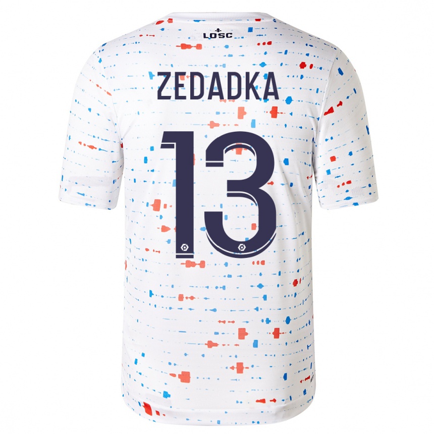 Kids Football Akim Zedadka #13 White Away Jersey 2023/24 T-Shirt Canada