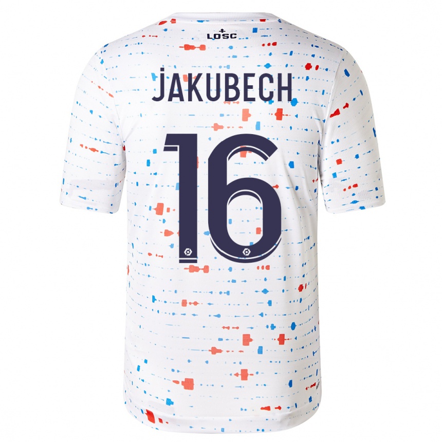 Enfant Football Maillot Adam Jakubech #16 Blanc Tenues Extérieur 2023/24 Canada