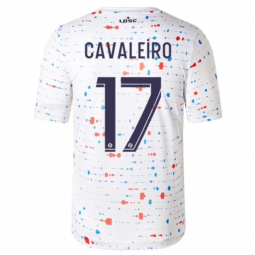 Kids Football Ivan Cavaleiro #17 White Away Jersey 2023/24 T-Shirt Canada