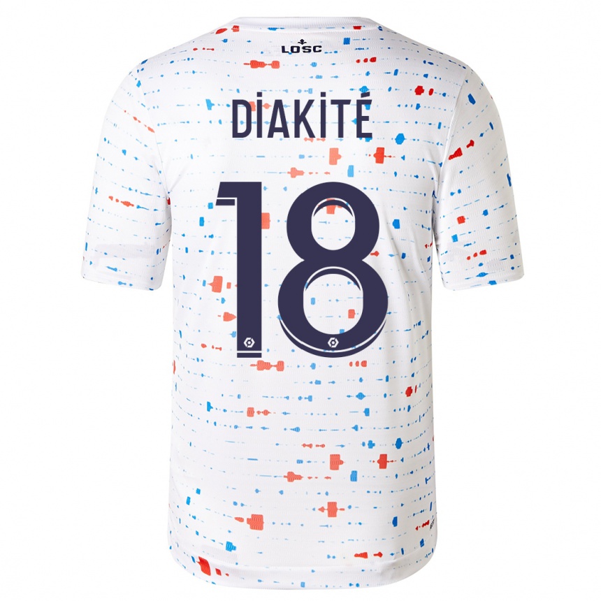 Kids Football Bafodé Diakité #18 White Away Jersey 2023/24 T-Shirt Canada