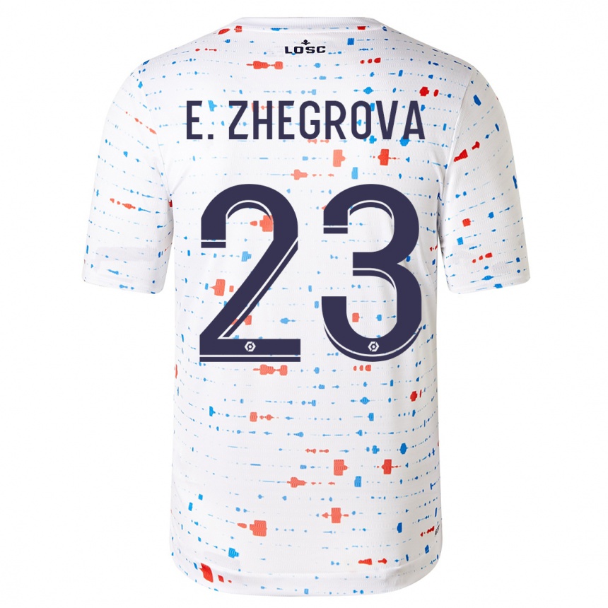 Kids Football Edon Zhegrova #23 White Away Jersey 2023/24 T-Shirt Canada