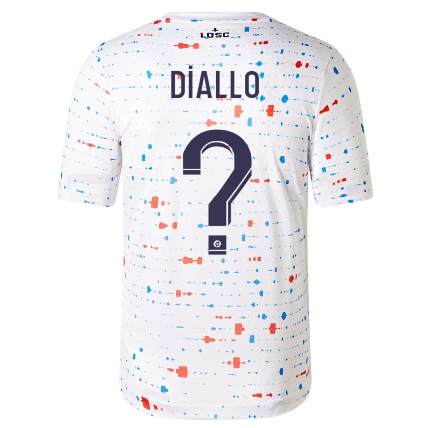 Kids Football Alpha Diallo #0 White Away Jersey 2023/24 T-Shirt Canada