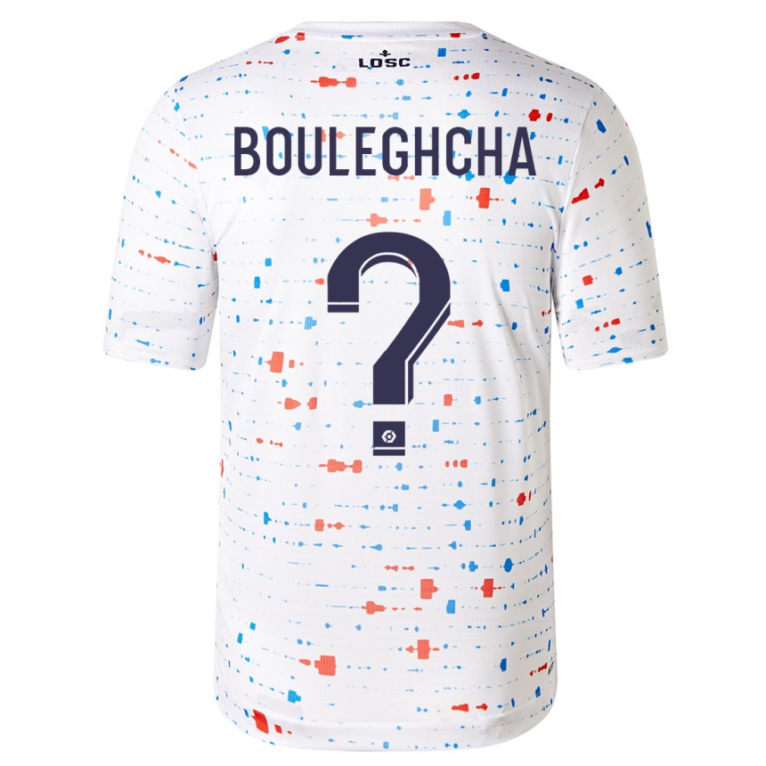 Kids Football Ismail Bouleghcha #0 White Away Jersey 2023/24 T-Shirt Canada