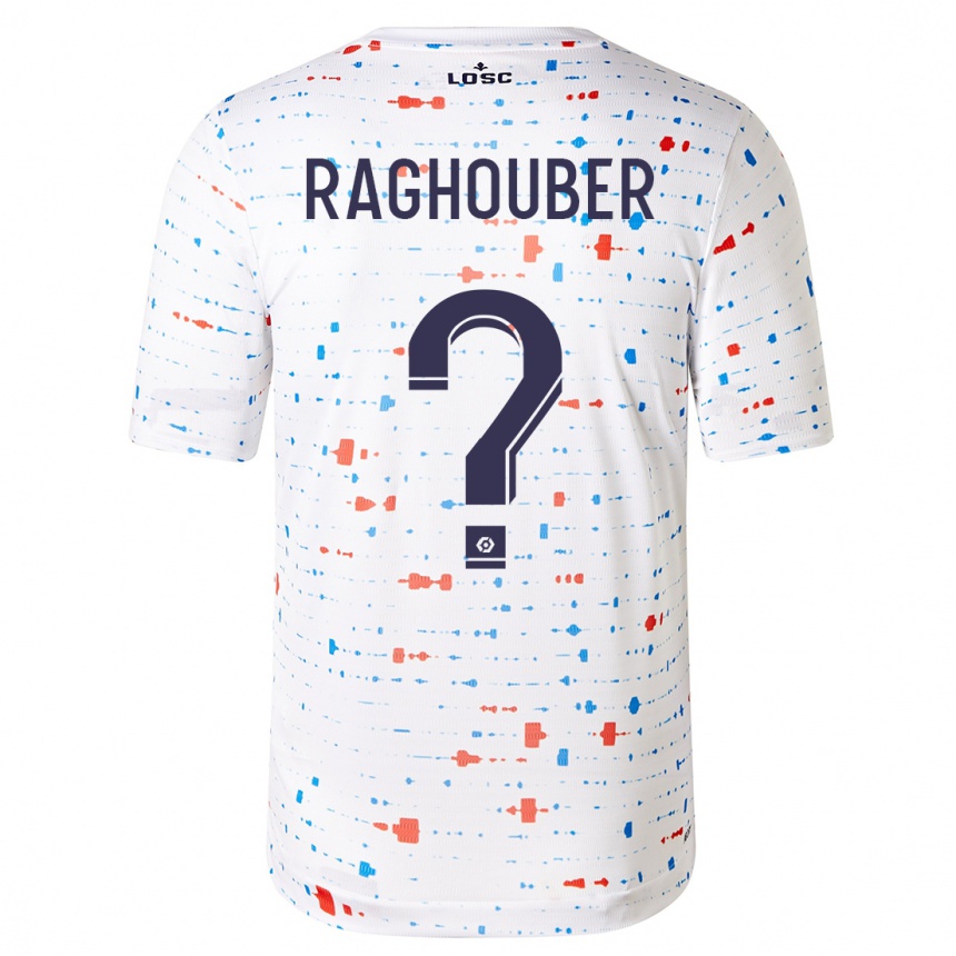 Kids Football Ugo Raghouber #0 White Away Jersey 2023/24 T-Shirt Canada