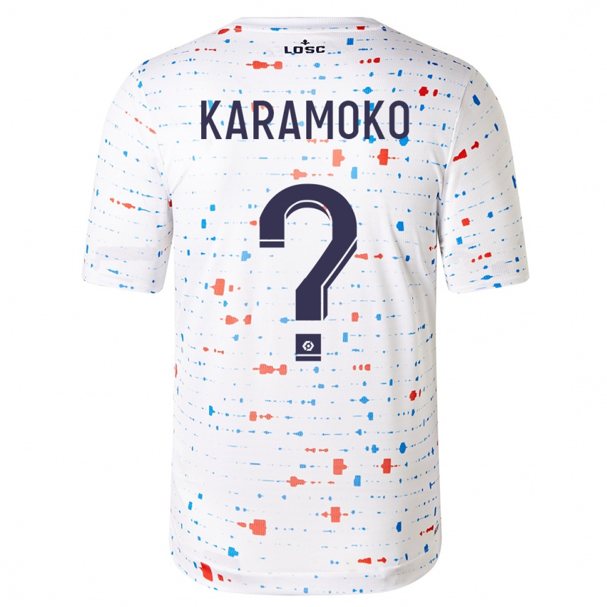 Enfant Football Maillot Ibrahim Karamoko #0 Blanc Tenues Extérieur 2023/24 Canada