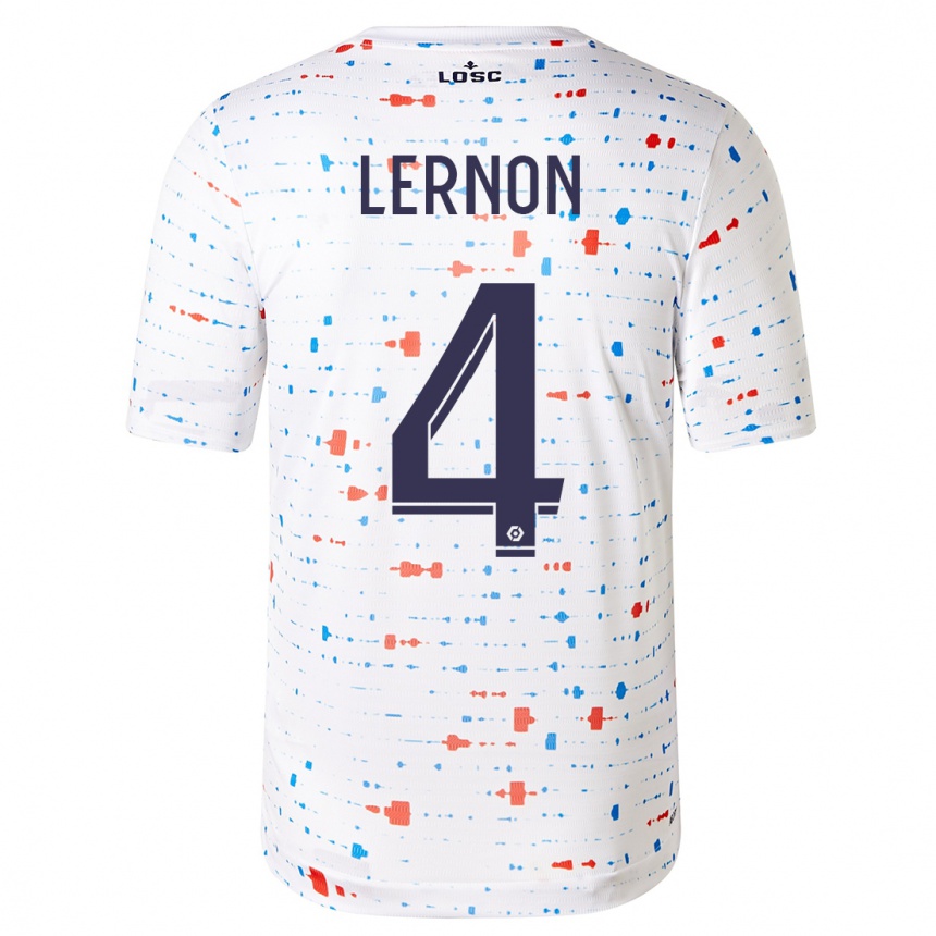 Enfant Football Maillot Jessica Lernon #4 Blanc Tenues Extérieur 2023/24 Canada