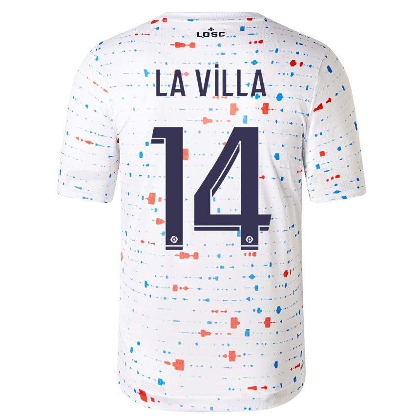 Enfant Football Maillot Caroline La Villa #14 Blanc Tenues Extérieur 2023/24 Canada