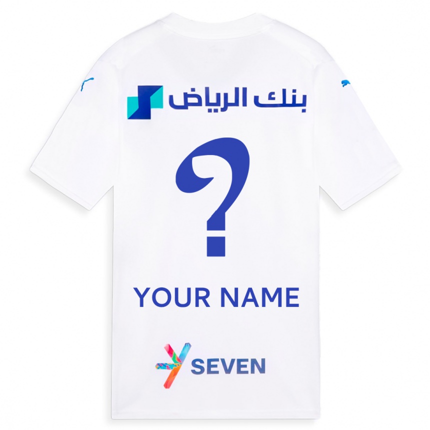 Kids  Your Name #0 White Away Jersey 2023/24 T-Shirt Canada