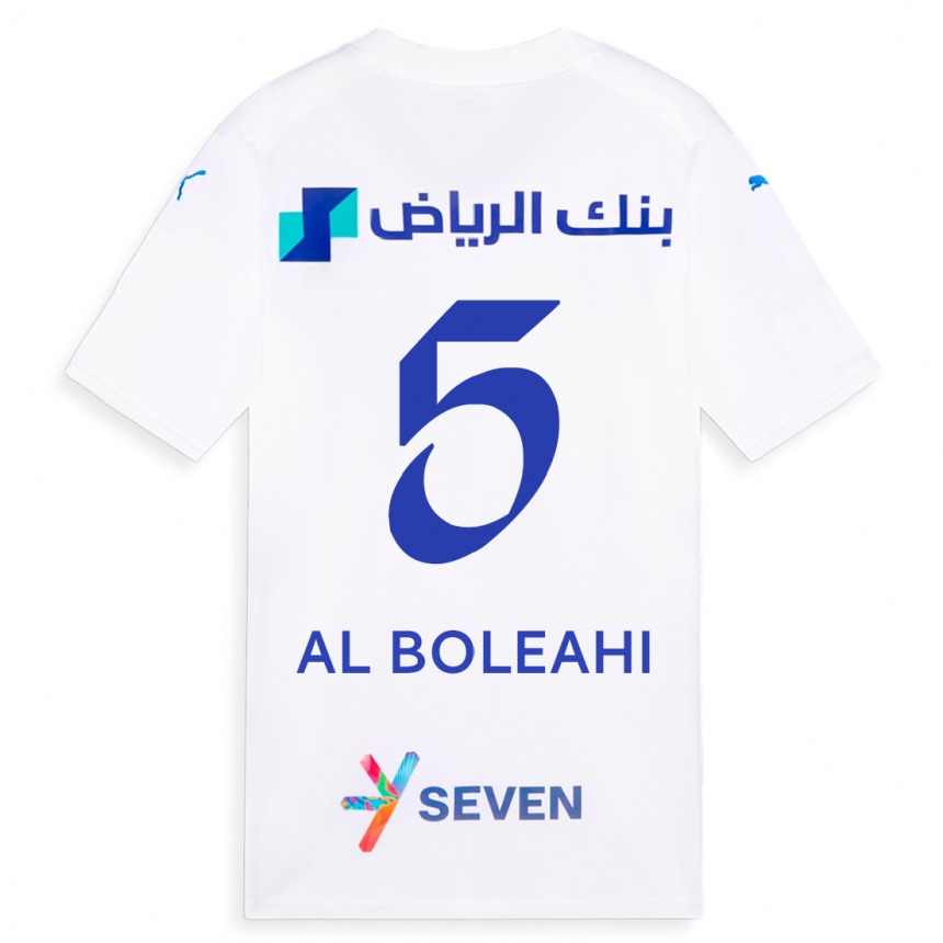 Enfant Football Maillot Ali Al-Boleahi #5 Blanc Tenues Extérieur 2023/24 Canada