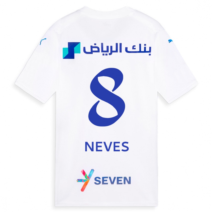 Enfant Football Maillot Rúben Neves #8 Blanc Tenues Extérieur 2023/24 Canada