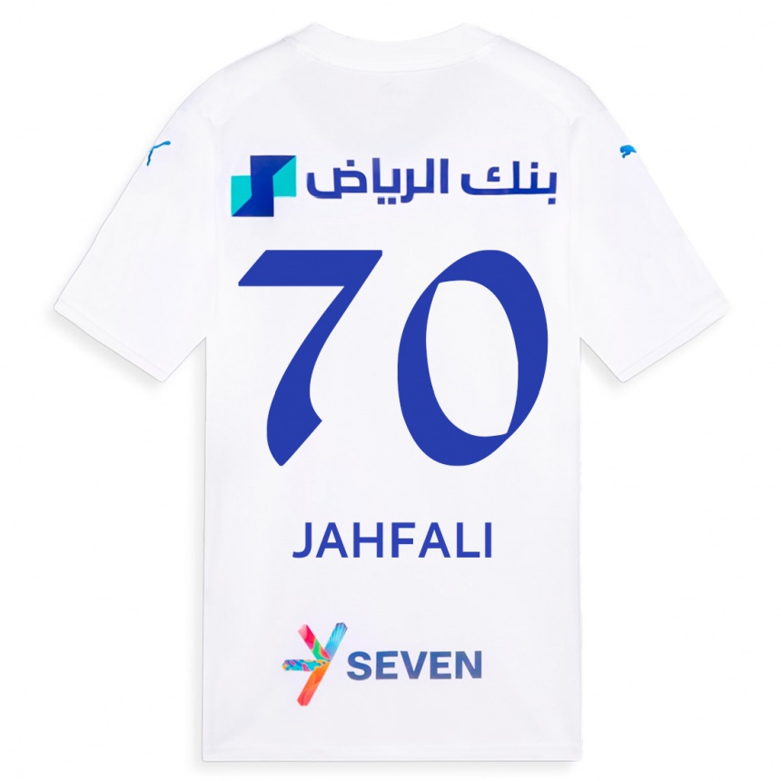 Kids  Mohammed Jahfali #70 White Away Jersey 2023/24 T-Shirt Canada