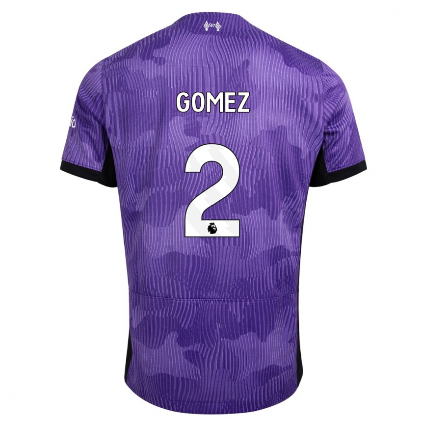 Kids  Joe Gomez #2 Purple Third Jersey 2023/24 T-Shirt Canada