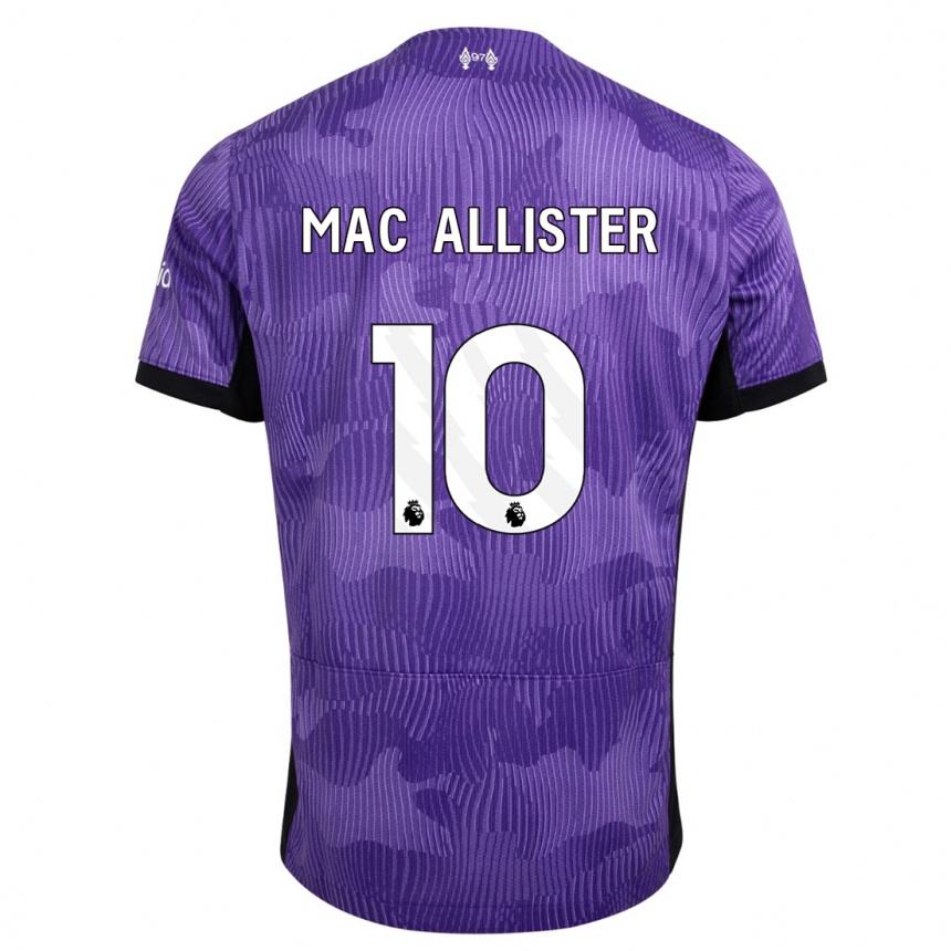 Kids  Alexis Mac Allister #10 Purple Third Jersey 2023/24 T-Shirt Canada