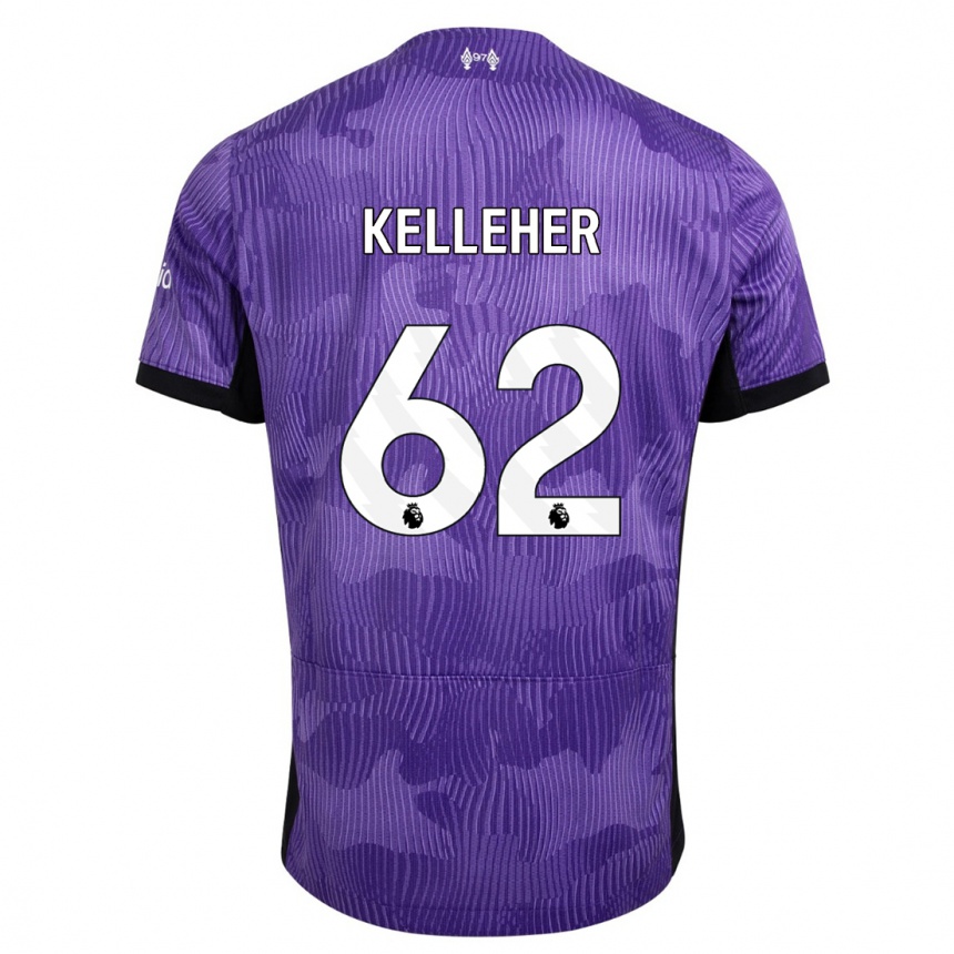 Kids Caoimhin Kelleher #62 Purple Third Jersey 2023/24 T-Shirt Canada