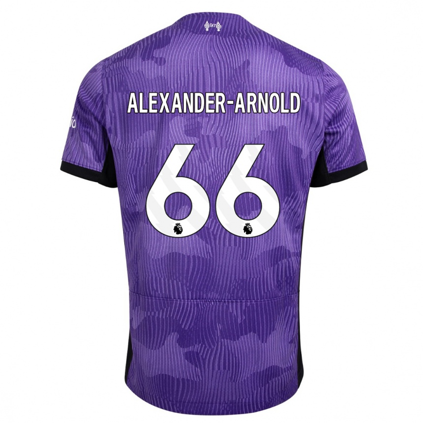 Kids  Trent Alexander-Arnold #66 Purple Third Jersey 2023/24 T-Shirt Canada