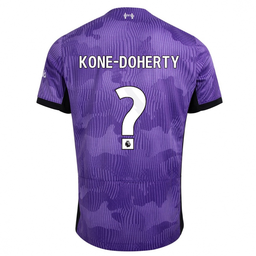 Kids  Trent Kone-Doherty #0 Purple Third Jersey 2023/24 T-Shirt Canada