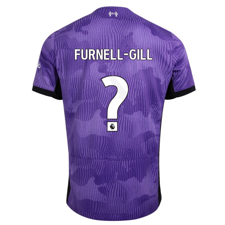 Kids Luca Furnell-Gill #0 Purple Third Jersey 2023/24 T-Shirt Canada