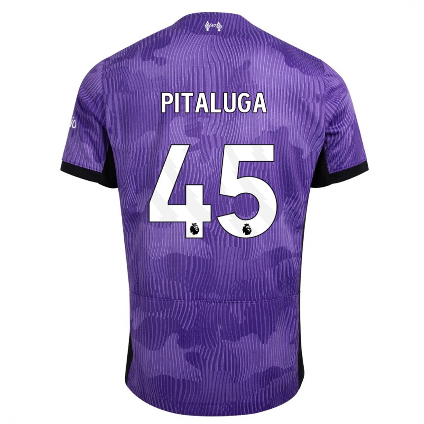 Kids Marcelo Pitaluga #45 Purple Third Jersey 2023/24 T-Shirt Canada