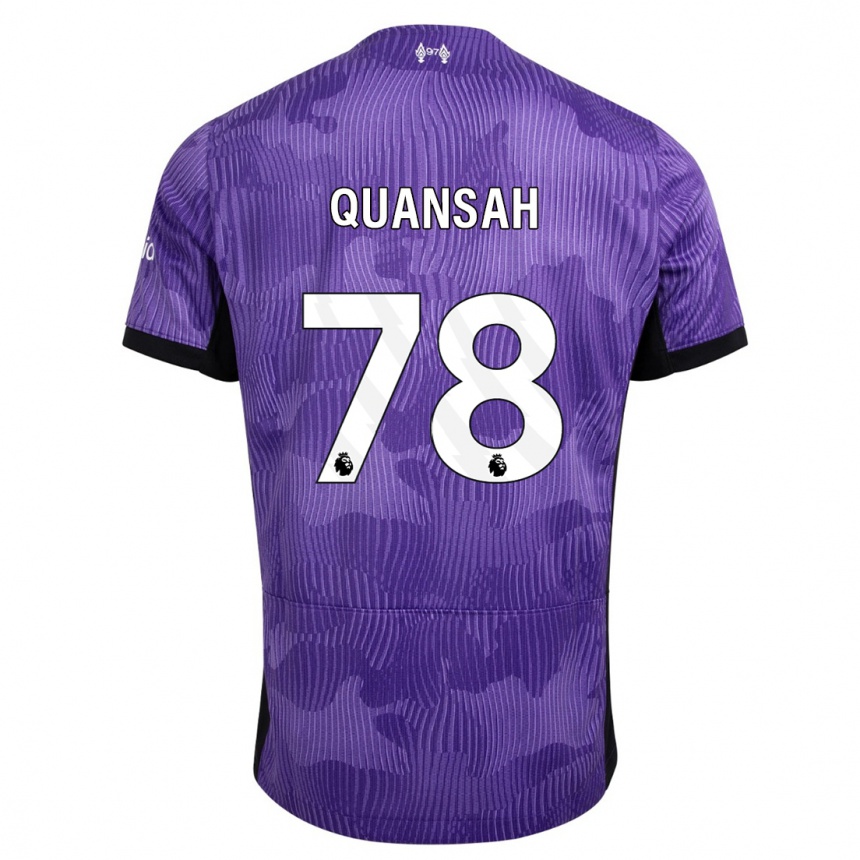 Enfant Football Maillot Jarell Quansah #78 Violet Troisieme 2023/24 Canada