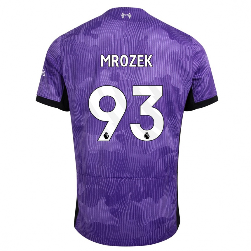 Kids Fabian Mrozek #93 Purple Third Jersey 2023/24 T-Shirt Canada