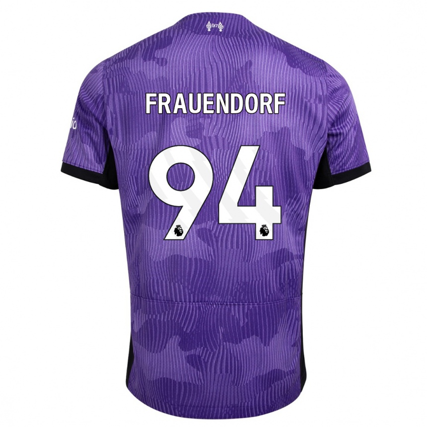 Kids  Melkamu Frauendorf #94 Purple Third Jersey 2023/24 T-Shirt Canada