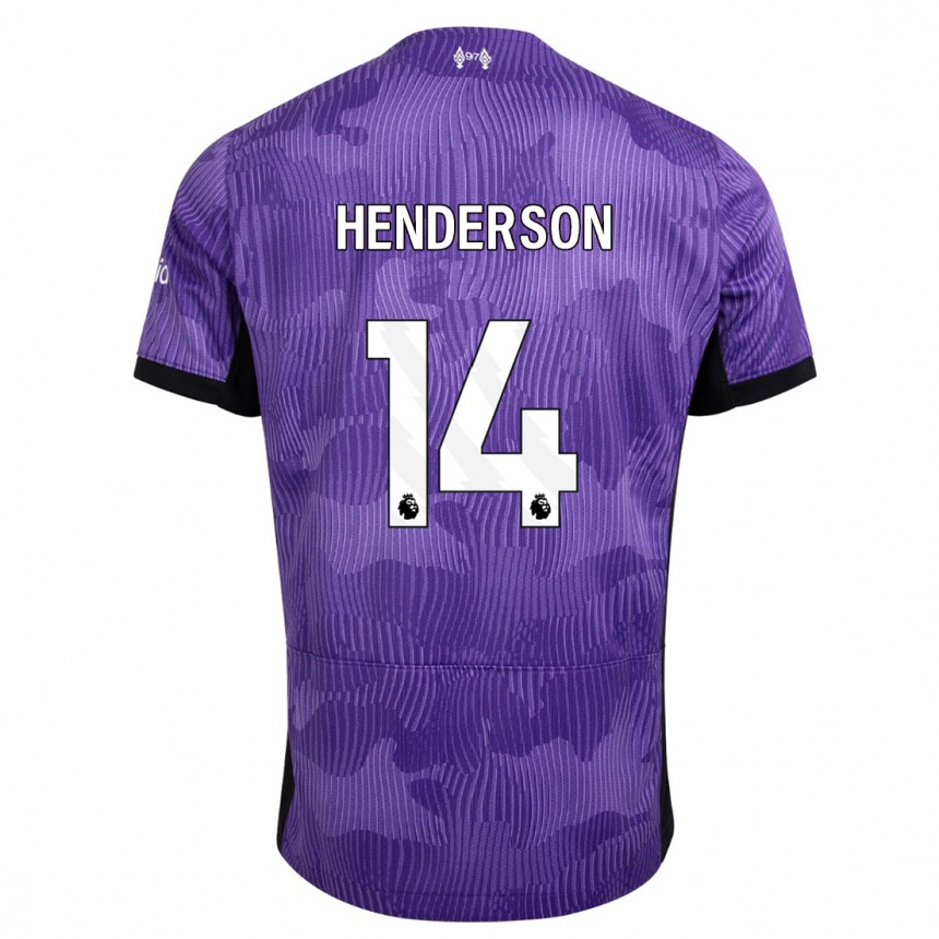 Kids  Henderson #14 Purple Third Jersey 2023/24 T-Shirt Canada