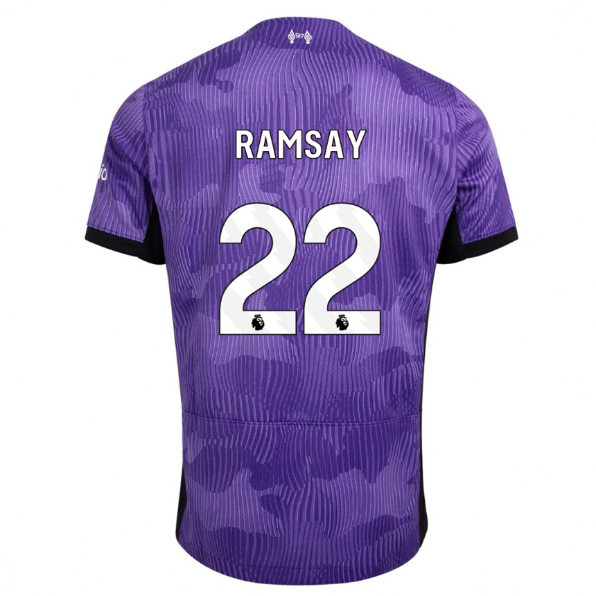 Kids Calvin Ramsay #22 Purple Third Jersey 2023/24 T-Shirt Canada