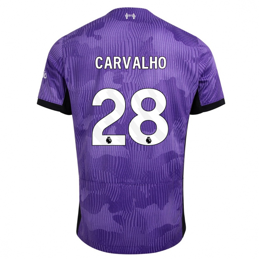 Kids Fabio Carvalho #28 Purple Third Jersey 2023/24 T-Shirt Canada