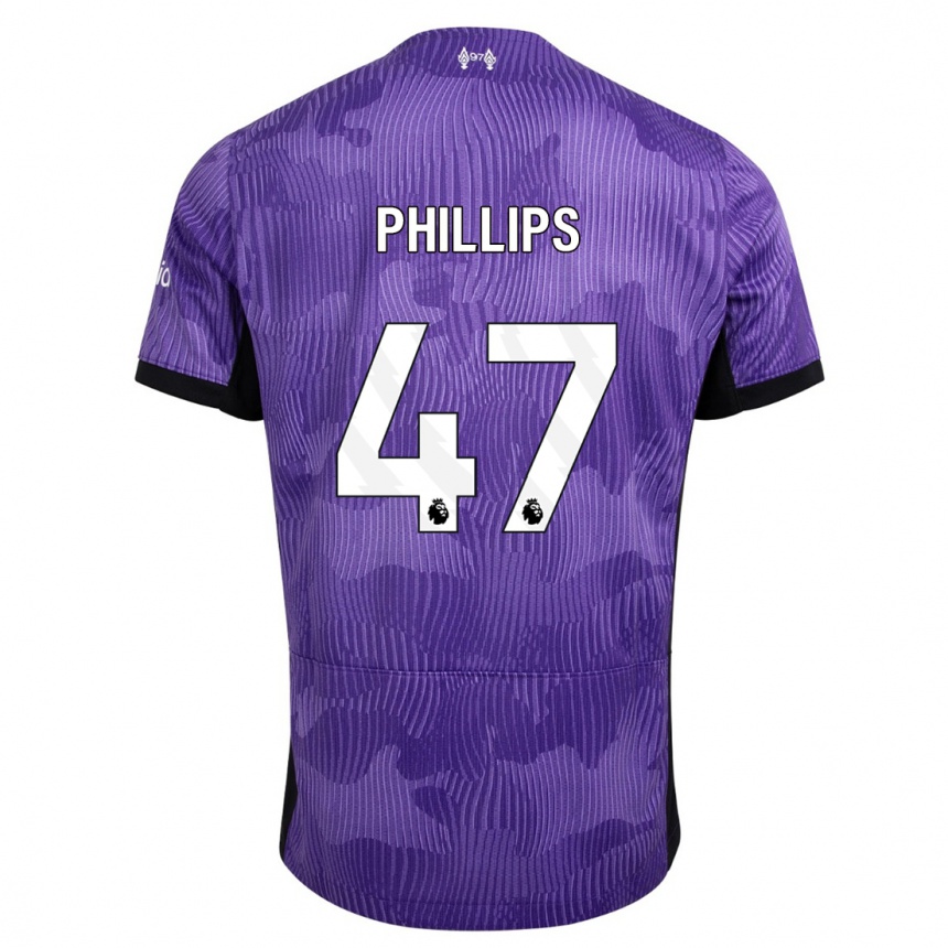 Kids  Nathaniel Phillips #47 Purple Third Jersey 2023/24 T-Shirt Canada