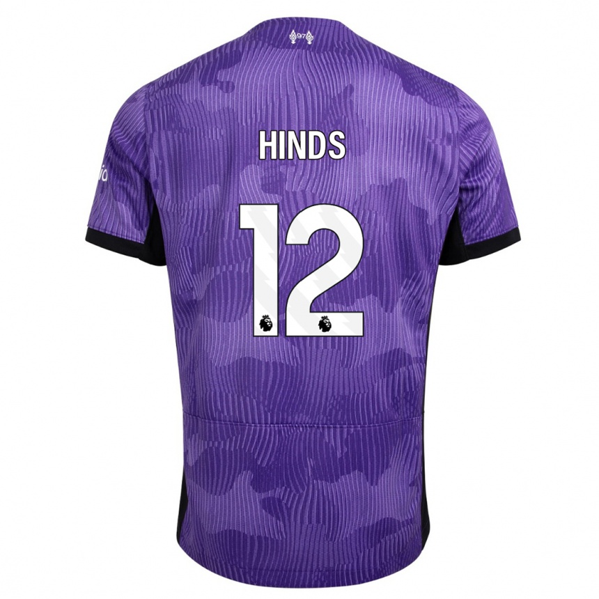 Enfant Football Maillot Taylor Hinds #12 Violet Troisieme 2023/24 Canada