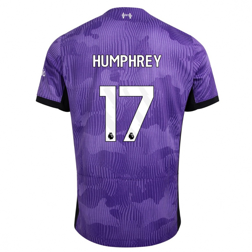 Kids  Carla Humphrey #17 Purple Third Jersey 2023/24 T-Shirt Canada