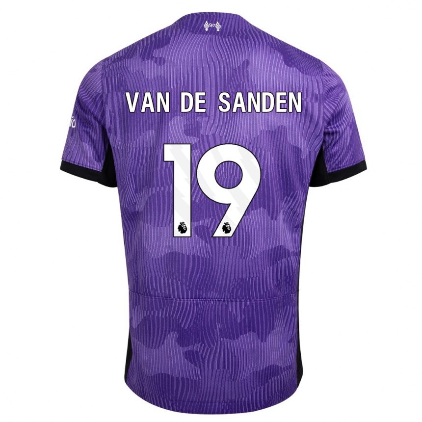 Kids  Shanice Van De Sanden #19 Purple Third Jersey 2023/24 T-Shirt Canada