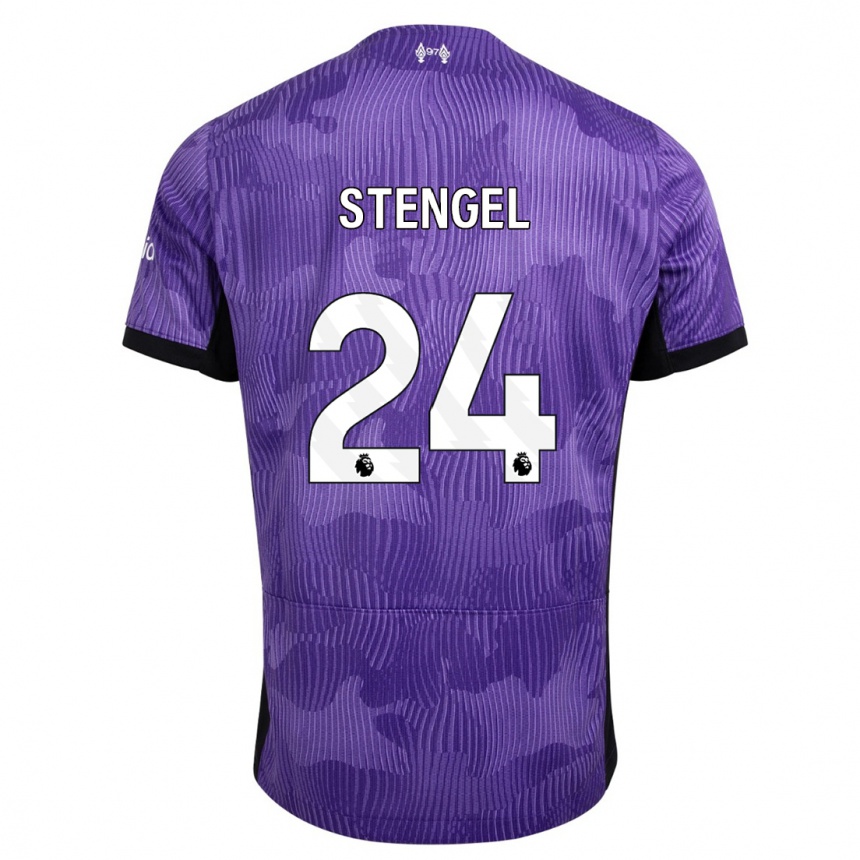 Kids Katie Stengel #24 Purple Third Jersey 2023/24 T-Shirt Canada