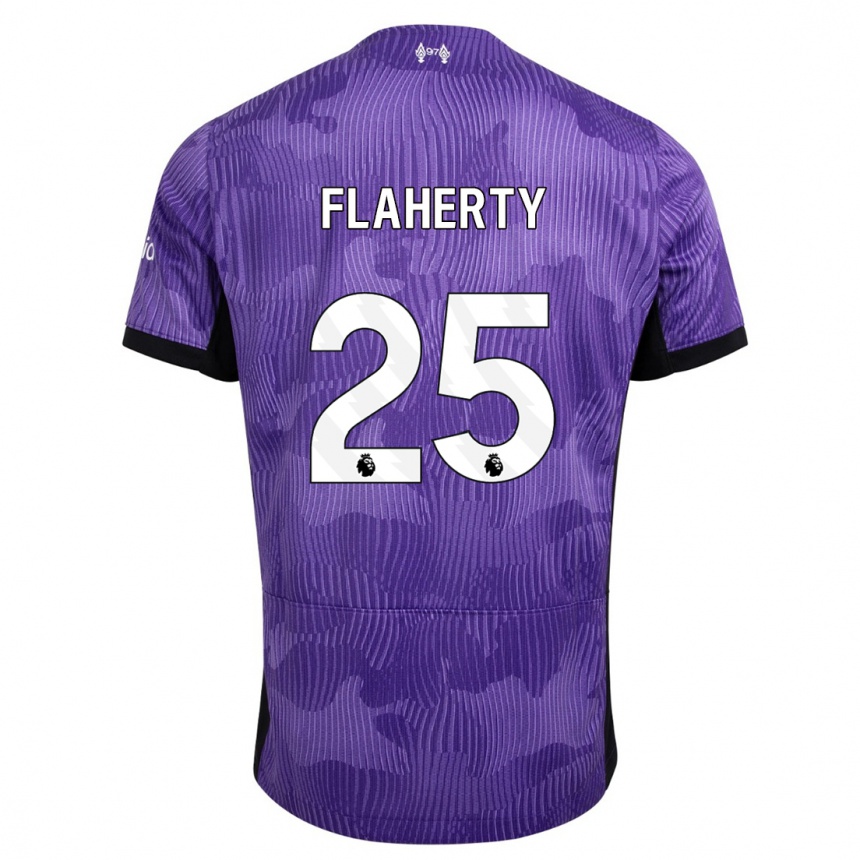 Kids  Gilly Flaherty #25 Purple Third Jersey 2023/24 T-Shirt Canada