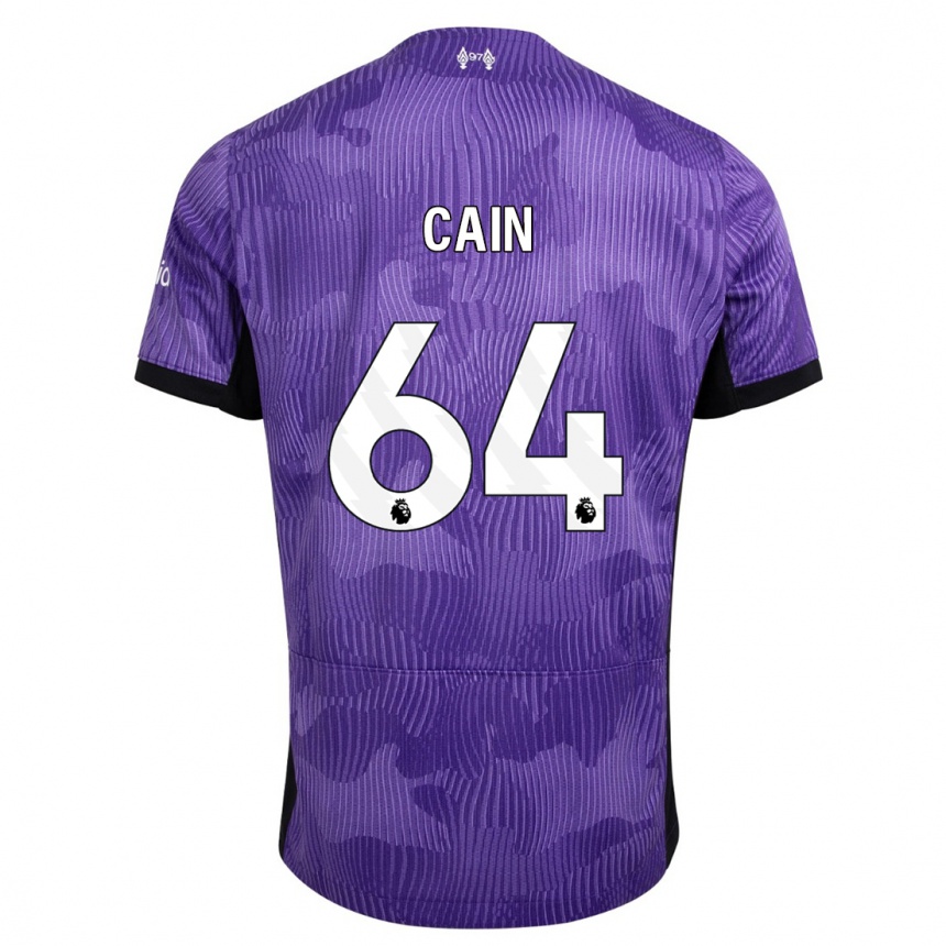 Kids  Jake Cain #64 Purple Third Jersey 2023/24 T-Shirt Canada