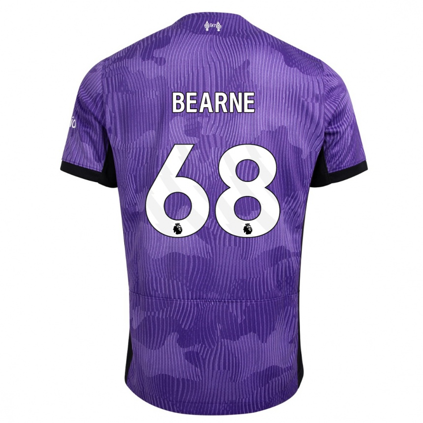 Kids  Jack Bearne #68 Purple Third Jersey 2023/24 T-Shirt Canada