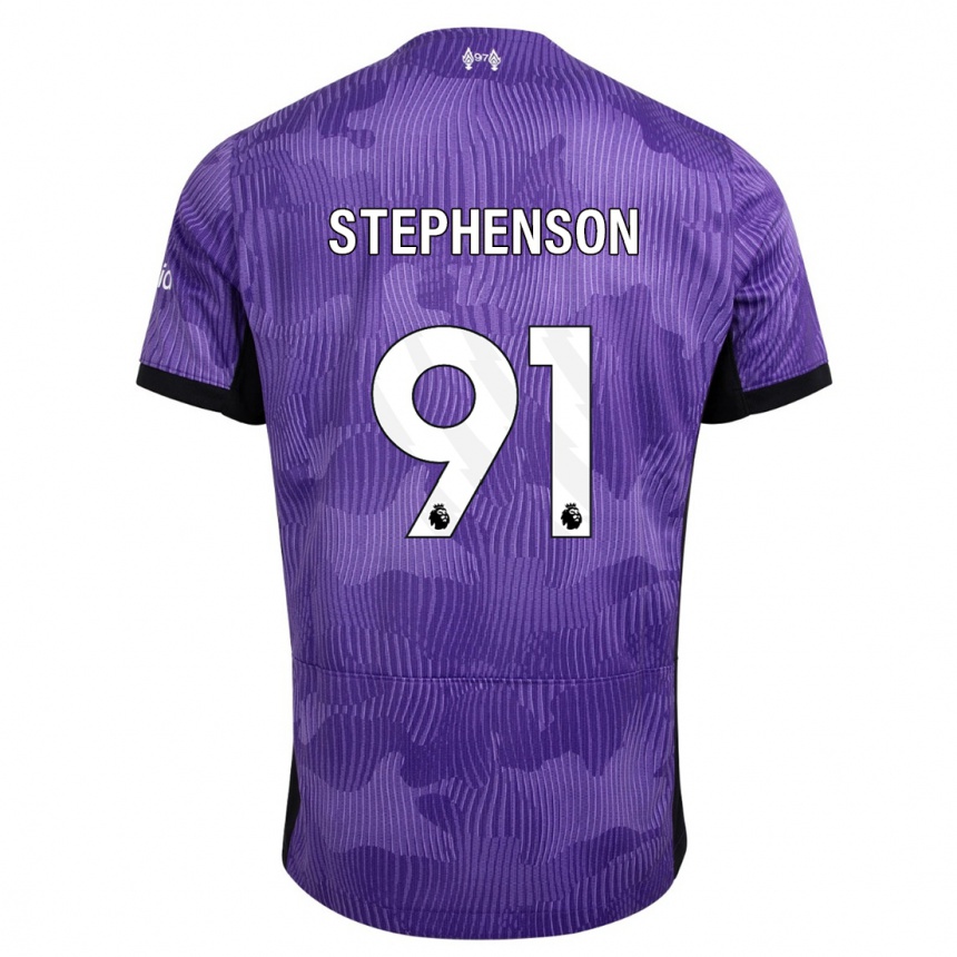 Enfant Football Maillot Luca Stephenson #91 Violet Troisieme 2023/24 Canada