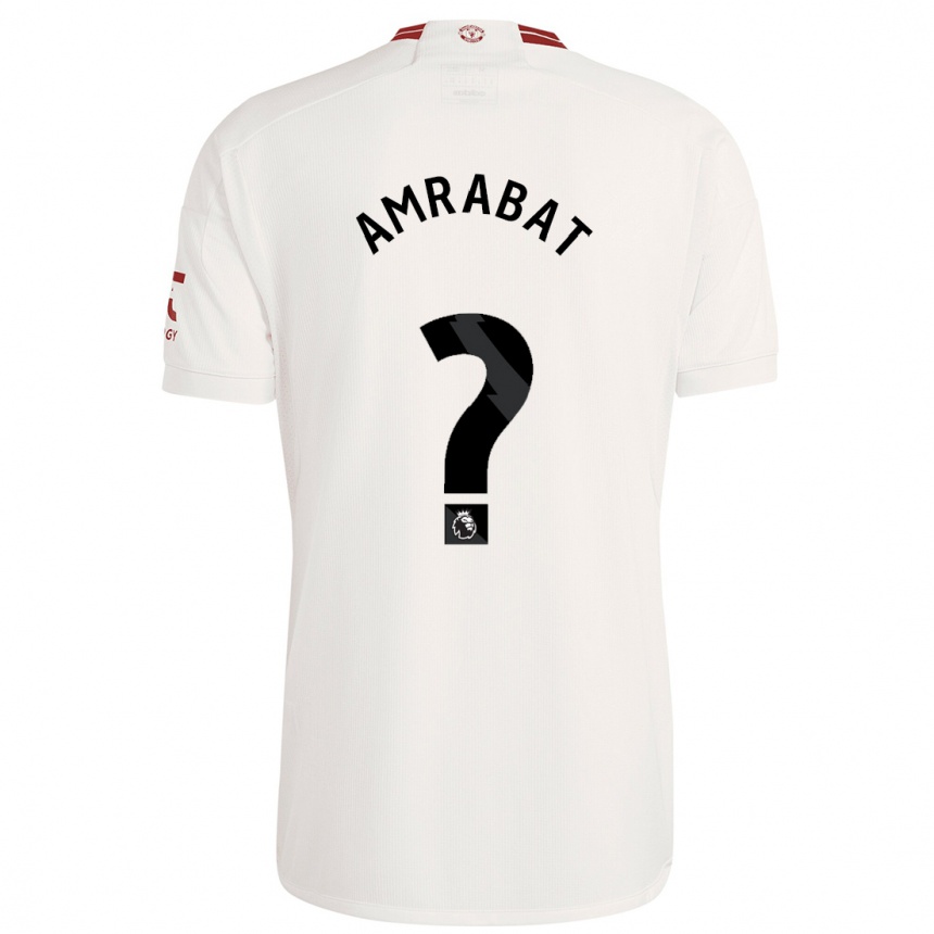 Kids  Sofyan Amrabat #0 White Third Jersey 2023/24 T-Shirt Canada