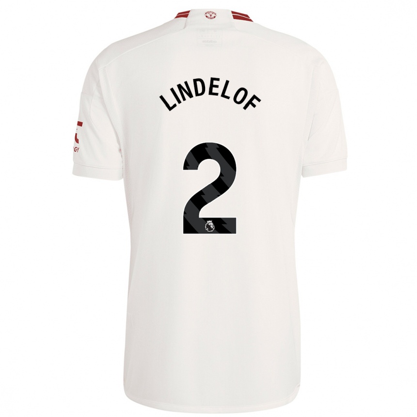 Enfant Football Maillot Victor Lindelof #2 Blanc Troisieme 2023/24 Canada