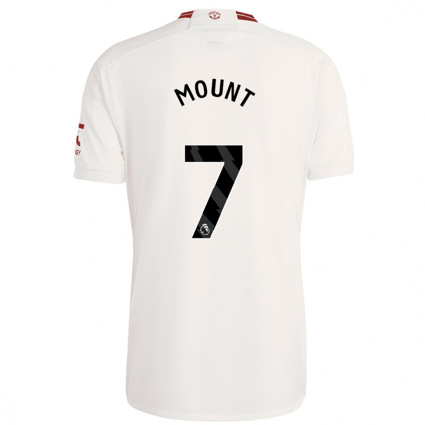 Kids Mason Mount #7 White Third Jersey 2023/24 T-Shirt Canada