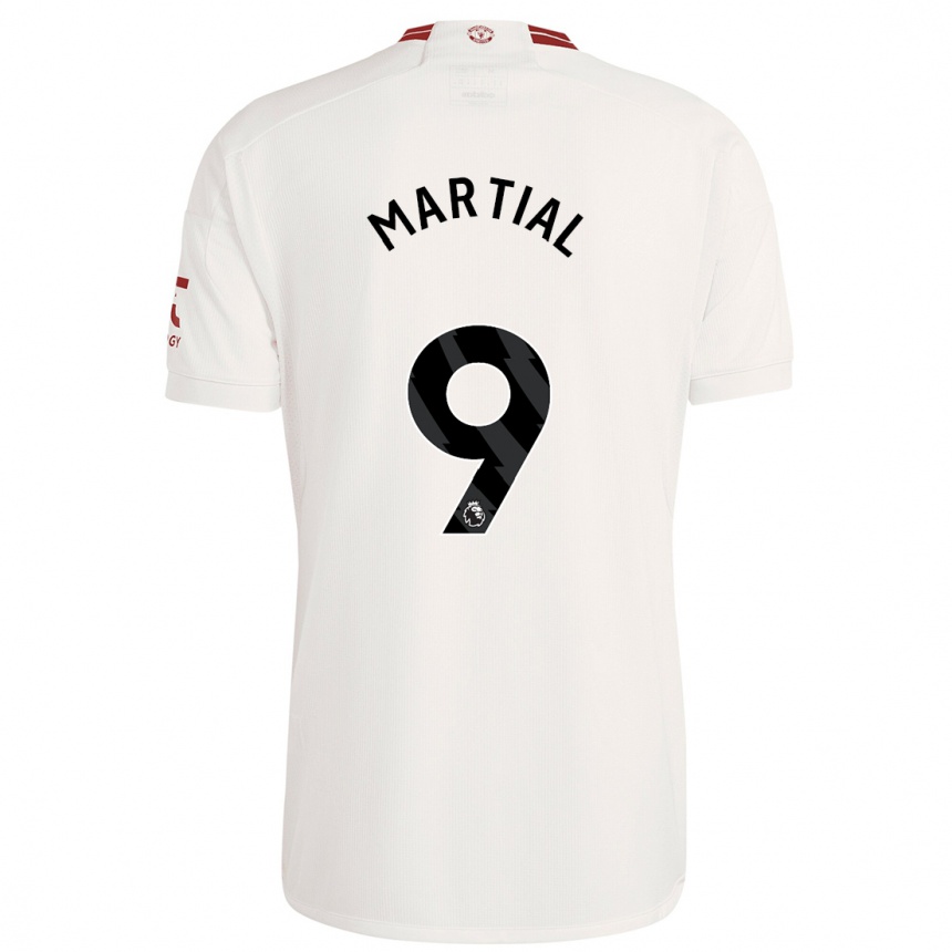 Kids Anthony Martial #9 White Third Jersey 2023/24 T-Shirt Canada