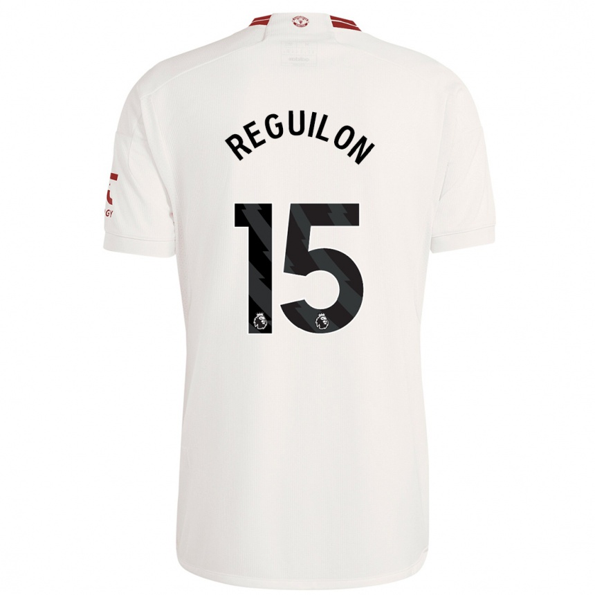 Kids  Sergio Reguilon #15 White Third Jersey 2023/24 T-Shirt Canada