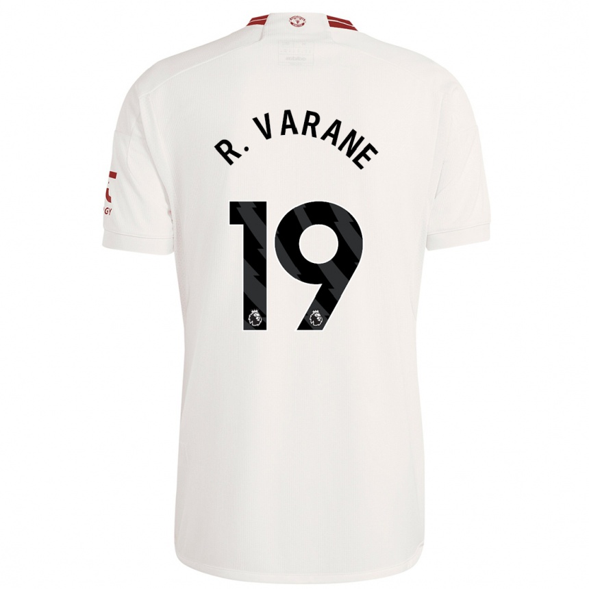 Enfant Football Maillot Raphael Varane #19 Blanc Troisieme 2023/24 Canada